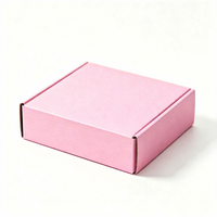 Boîtes d'expédition pliables personnalisables avec impression de logo, design bicolore, boîte à courrier en carton ondulé pour emballage de bijoux et cadeaux