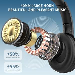 Universele Zwarte Draadloze Bt Headset Stereo Geluid Computer Gaming Hoofdtelefoon Voor School - Product Image 3