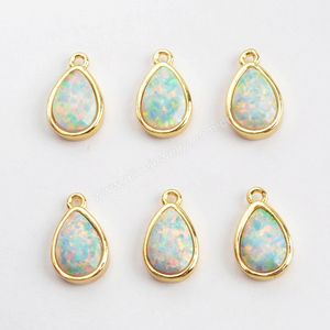 ZG0306 Liontin Opal Putih Asli, Liontin Opal Indah Lapis Emas <span class=keywords><strong>Teardrop</strong></span> - Product Image 2