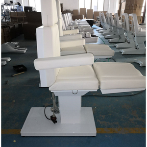 Table de soin électrique blanche en cuir PU réglable pour le visage et les cils, idéale pour les salons de beauté et l'usage domestique - Product Image 6