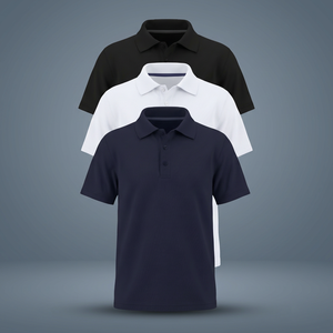 Polo en jersey uniforme scolaire de qualité supérieure pour garçons |   Orange uni 100% polyester, lavable en machine - Product Image 2