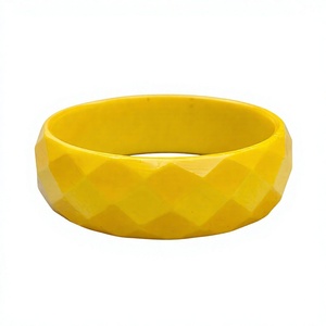 Newly Resin Paperweight Round Artistic Home Decoration Craft Casting Blue Marbled Pattern women decorative <b>bangle</b> Party - Product Image 5