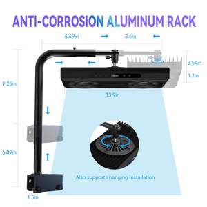 Lámpara LED para Acuario Marina de 140W, 6 Canales, Regulable, Simulación de Amanecer y Atardecer, Enfriamiento Inteligente, Control Maestro-Esclavo, Espectro Completo, IP65 - Product Image 5