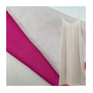 Wholesale customizable High quality 15% linen 85% viscose custom linen journal fabric