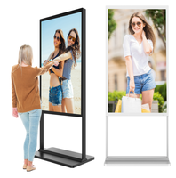Kiosque numérique sur pied Android/Windows avec télécommande CMS gratuite, nouveau design 2025, 43'', 50'', 55'', 65'' - Fabrication chinoise