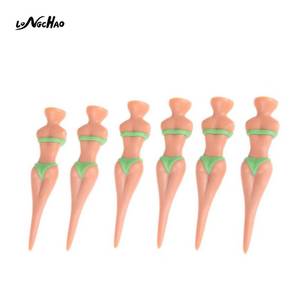 OEM Fabrication En Vrac En Plastique <span class=keywords><strong>Beau</strong></span> Bikini Golf Modèle Tees de Golf Beauté Femme Tees de Golf pratique - Product Image 2