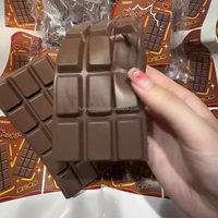Juguetes Antiestrés de PU Suave al Tacto, Simulación de Chocolate, de Levantamiento Lento, 14 cm, Unisex, para Mayores de 14 Años, Venta al Por Mayor