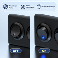 Panneau de 6 interrupteurs à bascule ronds 12V 20A 3 broches avec LED bleue, marche/arrêt, avec câblage pour voiture, marine, vente en gros, OEM, CE, ROHS