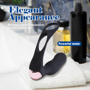 AITE Männliches Anal-Sexspielzeug mit drahtloser Fernbedienung, USB-Mini-Vibrator, 10-Frequenz-Vibrationsmodi, schwarzes Prostata-Massage gerät - Product Image 3