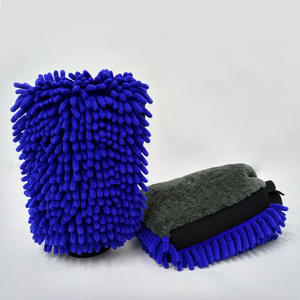 Microfiber Super Mitt Cleaning <strong>Gloves</strong> <strong>Nitrile</strong> Nylon Polyester for Household and Car Wash Chenille Fabric Mitt - Product Image 3