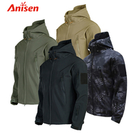 Veste Softshell imperméable respirante à capuche pour homme, taille plus, chaude pour l'hiver, vente chaude, OEM