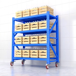 Металлические стеллажи для стеллажей с колесами - Product Image 1