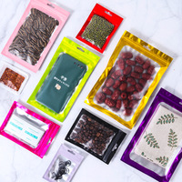 Bolsas de Plástico Mylar con Cierre Zip, Impresión Digital Personalizada, Reutilizables, Color Negro Mate, para Dulces, Frutos Secos y Alimentos, 3.5 G