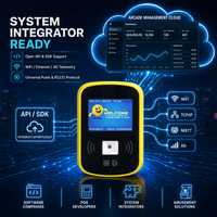 Считыватель RFID-карт для аркадных игр, терминал безналичной оплаты с дисплеем баланса, модернизация для парков развлечений и игровых центров