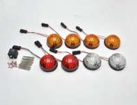 Système d'éclairage automobile Vinstar DIY, kit de mise à niveau de lampe 73 mm, feux de position LED, feux latéraux, feux de freinage pour Defender 1990-2016