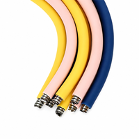 Tube flexible en acier recouvert de silicone multicolore, en forme de col de cygne, pour lampes de table, luminaires, support de microphone, boîte en carton