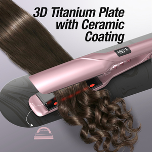 Plancha <span class=keywords><strong>de</strong></span> <span class=keywords><strong>Pelo</strong></span> Infrarroja Doble SMET, Placa Grande <span class=keywords><strong>de</strong></span> 100*45mm, Antiencrespamiento, Temperatura Constante, Plancha <span class=keywords><strong>de</strong></span> <span class=keywords><strong>Pelo</strong></span> Profesional - Product Image 3