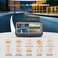 Vente chaude caméra de tableau de bord cachée 3.19 ''écran caméra de voiture prise en charge WIFI GPS détection de mouvement avant et arrière 4K vidéo de voiture ZD72A + HW