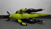 Le dragon gonflable noir en PVC a une poupée de tempérament dominante, mascotte de dragon gonflable en vinyle, équipement publicitaire de dragon gonflable