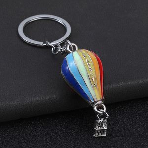 Nouveaux porte-clés en métal 3D personnalisés en forme de montgolfière, souvenirs de voyage créatifs de Turquie KAPADOKYA, porte-clés en alliage imprimés UV - Product Image 2