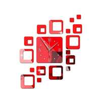 Reloj de pared de péndulo de acrílico mirrordiy, reloj de pared decorativo