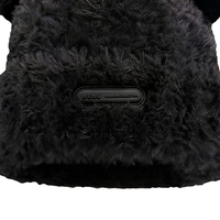 Bonnet en peluche tendance hiver, nouveau style, design oreilles d'ours coréen, chaud, coupe ample flatteuse, unisexe, en tissu polyester/coton courant