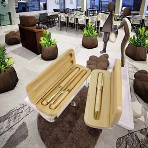 Nuevo Diseño de Bolígrafo de Bambú con Punta de 1.0 mm, Tinta Azul y Negra, Impresión UV, Portátil, para Oficina, Escuela, Escritura, Papelería, Negocios - Product Image 3