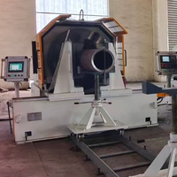 Machine multifonctionnelle CNC pour le fraisage et le chanfreinage des extrémités de tuyaux, pour la préfabrication de tuyauterie industrielle