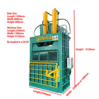 2025 Offre Spéciale 160 tonnes compacteur vertical de machine de presse à balles inoxydable en aluminium à vendre