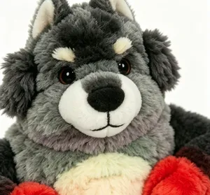 Giocattolo per Cani a Forma di Lupo in Peluche, Resistente e Silenzioso, Sicuro e Morbido Anti-Noia per Cani - Product Image 4