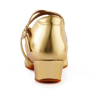 Chaussures de <span class=keywords><strong>danse</strong></span> latine brillantes pour enfants, vente chaude, sandales dorées à semelle souple pour filles, chaussures de scène, chaussures de <span class=keywords><strong>danse</strong></span> de salon - Product Image 5