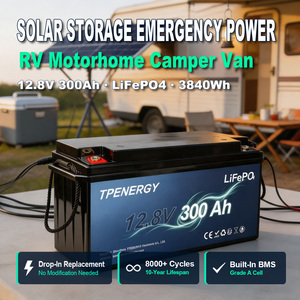 Batterie au phosphate de fer et de lithium TPENERGY 300Ah 12V, station d'alimentation solaire hors réseau, camping, alimentation de secours d'urgence - Product Image 2