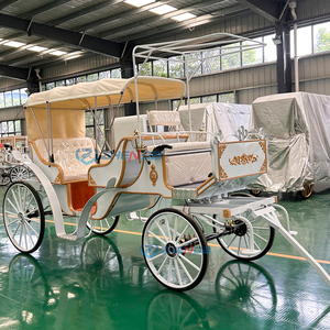 Popular Princess Horse-Drawn Wedding Carriage for Sightseeing Entertainment Tours <b>White</b> Sightseeing Can Be Customized - Product Image 6