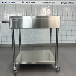 Chariot à déjeuner en acier inoxydable VICTORY roues chariot à condiments en gros pour salle à manger cuisine pour hôtels restaurants supermarchés - Product Image 4