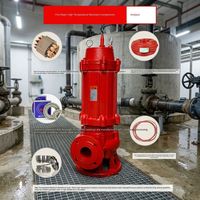 Pompe à eaux usées 220V 2HP avec sortie de 3 pouces, débit élevé pour le drainage des sous-sols