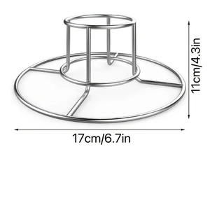 ที่วางกระป๋องไก่ก้นเบียร์ที่ทำจากสแตนเลสสำหรับผู้สูบบุหรี่และย่าง - Product Image 3