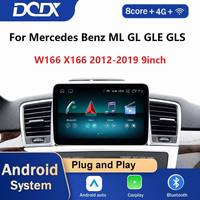Qualcomm 685 Snapdragon 665 untuk Mercedes Benz ML GL W166 X166 2012 - 2015 Android CarPlay 4G WIFI Pemutar Radio DVD Mobil Layar hd