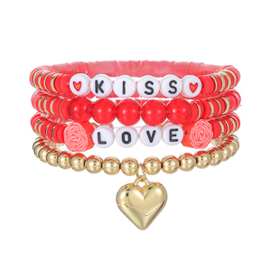 Bohemian Beach Handmade Friendship Bracelets Chain for Women Colorful Polymer Clay Soft Link <b>Bangles</b> Couple Friends Jewelry - Product Image 5