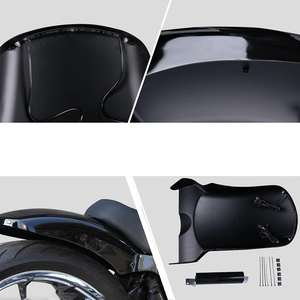 Feux arrière courts robustes personnalisés pour moto, selle <span class=keywords><strong>en</strong></span> cuir PU, 2018-2024 Softail Street Bob Fat Bob Slim Low Rider - Product Image 2