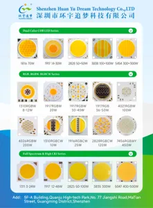 Costante 24V COB LED Chip con IC in 6W * 2 1313 doppio colore LED COB Chip per luce Spot