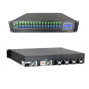 Amplificatore in Fibra Dopata all'Erbio 2U CATV FTTH EDFA 16 Porte 23dB di Uscita WDM 1550nm Modello 56EYA2-16*23 HFC/<span class=keywords><strong>DBS</strong></span>/FTTX Garanzia 1 Anno - Product Image 3