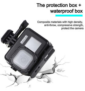 Accessoires boîtier étanche de plongée pour <span class=keywords><strong>GoPro</strong></span> Hero 5 6 7 <span class=keywords><strong>8</strong></span> <span class=keywords><strong>9</strong></span> 10 11 12 13 boîtier étanche noir - Product Image 5