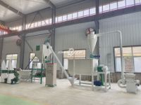 Machine à granulés d'aliments pour animaux de volaille complète de 1 tonne par heure, ligne de production d'aliments pour bétail, poulet, porc