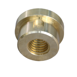 Tuerca de latón de alta precisión, mecanizado CNC, rosca interna suave, tolerancia de grado 7H - Product Image 2