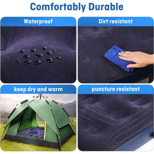 <span class=keywords><strong>Matelas</strong></span> gonflable extérieur de prix usine lit d'air de flocage portatif simple pour le voyage de camping avec le <span class=keywords><strong>matelas</strong></span> d'air intégré de pompe - Product Image 4