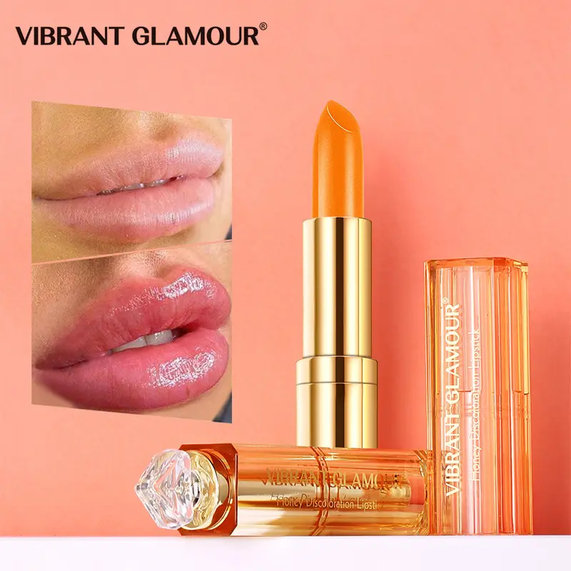 Neuer Honig Farbwechsel Lippenstift Fade Lip Lines Verhindern Sie Trockenheit Feuchtigkeit spendender Lippenstift