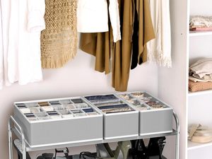Organizador de cajones para ropa interior, calcetines y sujetadores, divisor de ropa, organizador de tela plegable para armario, caja de almacenamiento para cajones - Product Image 5