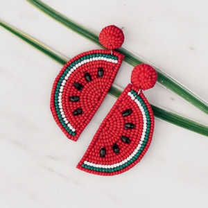 ต่างหูเย็บมือที่มีลวดลายที่เป็นเอกลักษณ์ - Product Image 1