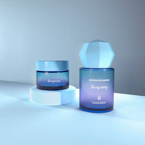 Aurora <span class=keywords><strong>fantasia</strong></span> serie Essence vasetti belle bottiglie di Vetro per il corpo burro contenitore Vetro Vetro bellissimi barattoli di Vetro - Product Image 1