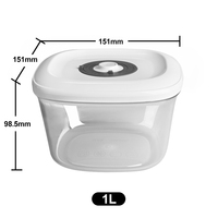 Contenants de stockage alimentaire hermétiques de 1 L, 1,5 L et 2 L, sans BPA, pour la préparation des repas, le stockage dans le garde-manger, ensemble de boîtes sous vide
